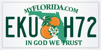 FL license plate EKUH72
