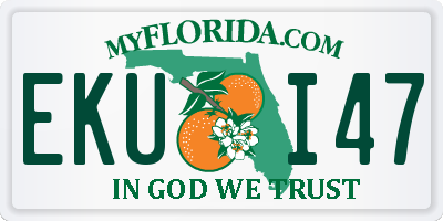 FL license plate EKUI47