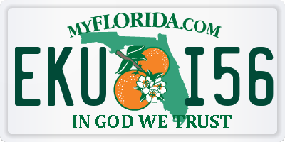 FL license plate EKUI56