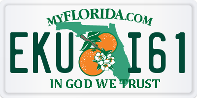 FL license plate EKUI61