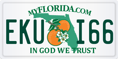 FL license plate EKUI66