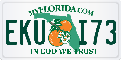 FL license plate EKUI73