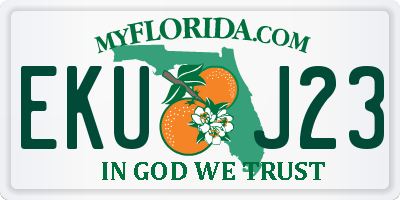 FL license plate EKUJ23