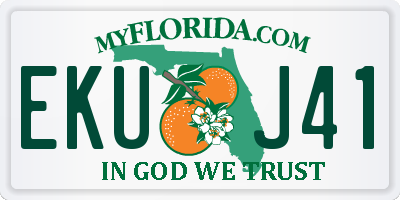 FL license plate EKUJ41