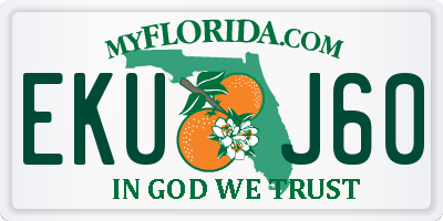 FL license plate EKUJ60