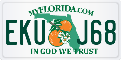 FL license plate EKUJ68