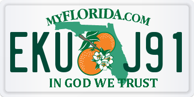FL license plate EKUJ91