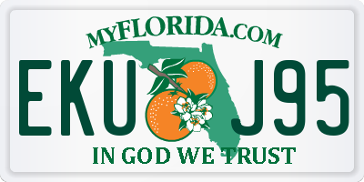 FL license plate EKUJ95