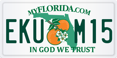 FL license plate EKUM15