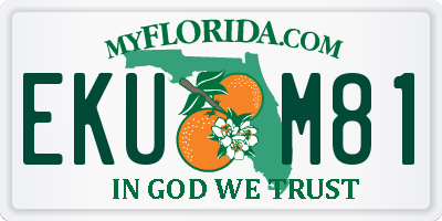 FL license plate EKUM81