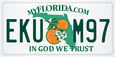 FL license plate EKUM97