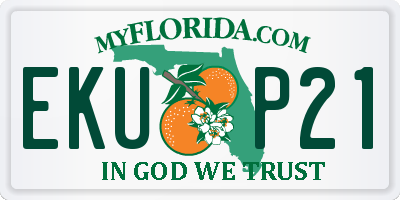 FL license plate EKUP21