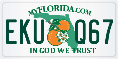FL license plate EKUQ67