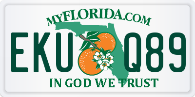 FL license plate EKUQ89