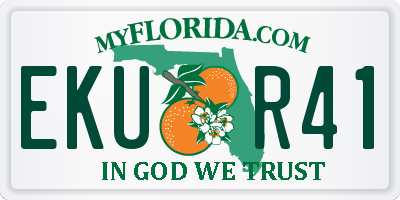 FL license plate EKUR41