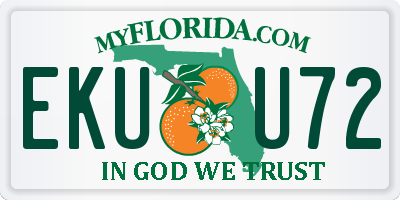 FL license plate EKUU72