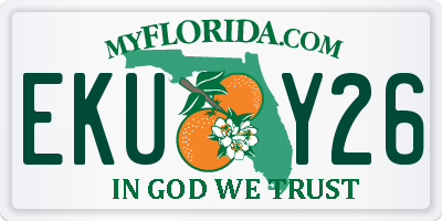 FL license plate EKUY26