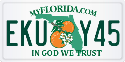 FL license plate EKUY45