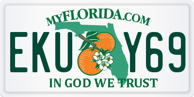 FL license plate EKUY69
