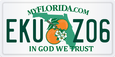 FL license plate EKUZ06