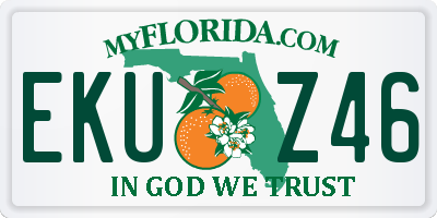 FL license plate EKUZ46