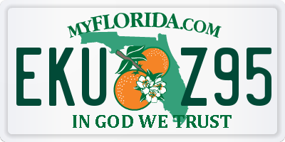 FL license plate EKUZ95