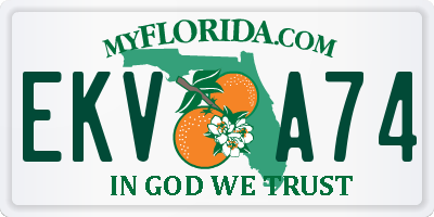 FL license plate EKVA74