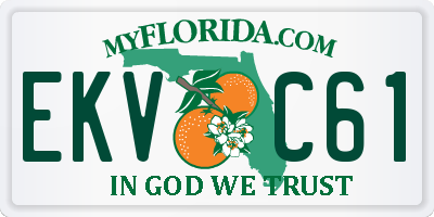 FL license plate EKVC61