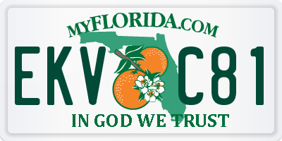 FL license plate EKVC81
