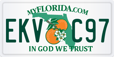 FL license plate EKVC97