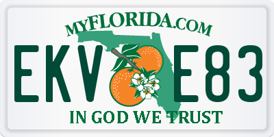 FL license plate EKVE83