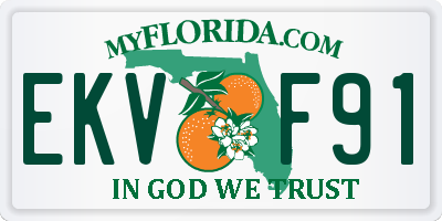 FL license plate EKVF91