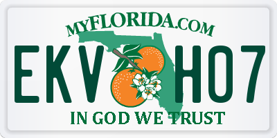 FL license plate EKVH07