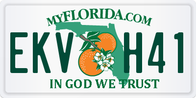FL license plate EKVH41
