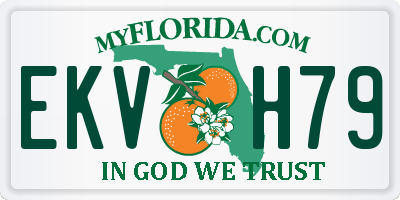 FL license plate EKVH79