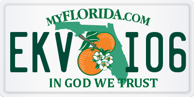 FL license plate EKVI06