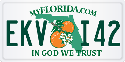 FL license plate EKVI42