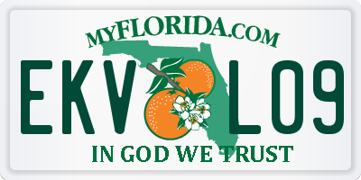 FL license plate EKVL09