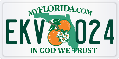 FL license plate EKVO24