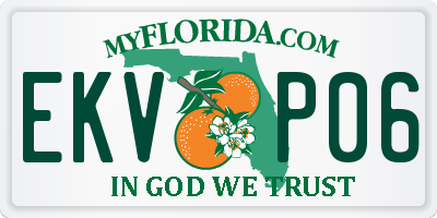 FL license plate EKVP06