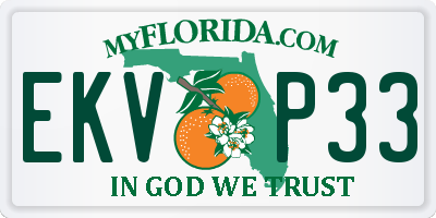 FL license plate EKVP33