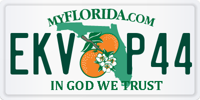 FL license plate EKVP44