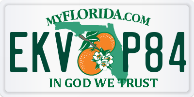 FL license plate EKVP84
