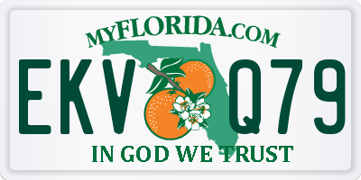 FL license plate EKVQ79