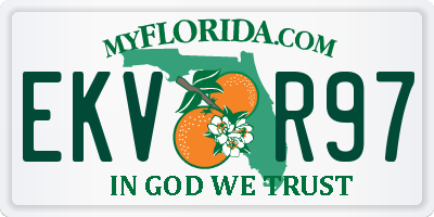 FL license plate EKVR97