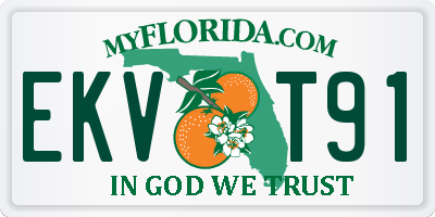 FL license plate EKVT91