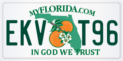 FL license plate EKVT96
