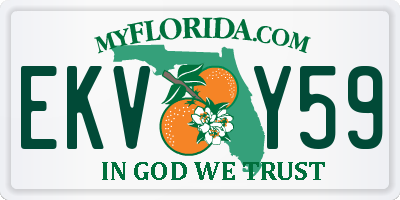 FL license plate EKVY59