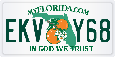 FL license plate EKVY68