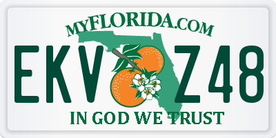 FL license plate EKVZ48